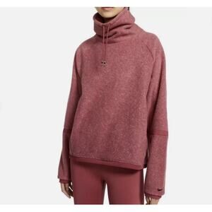 Nike Therma-FIT Mauve Cowl Neck Fleece Pullover Sportswear LG